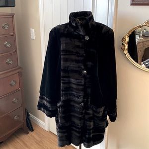 Cassini faux fur coat